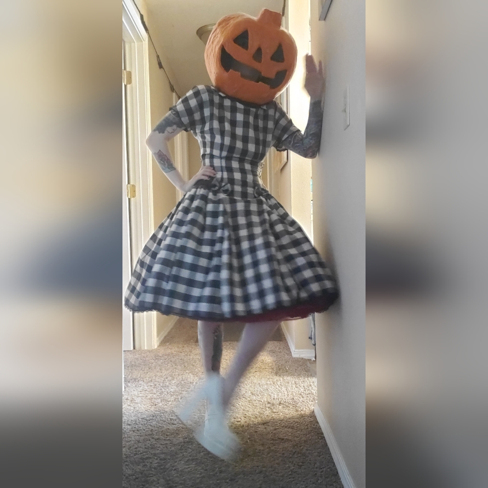 Vintage Gingham gown - Picture 3 of 12